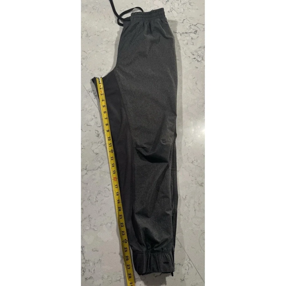 Adidas Joggers Mens Large Dark Gray Climalite Zip Ankle Athleisure Pants